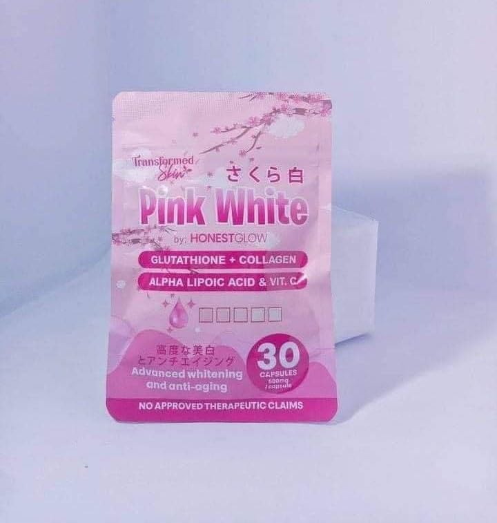 RKS BEAUTY PRODUCTS Honest Glow Pink White Capsule Glutathione + Collagen 30 caps