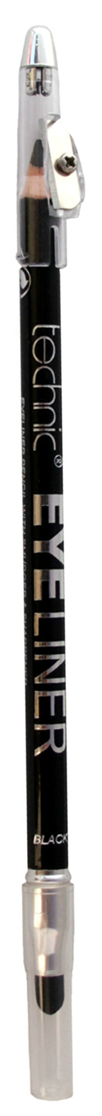 Technic Eyeliner Pencil with Smudger & Sharpener - Black