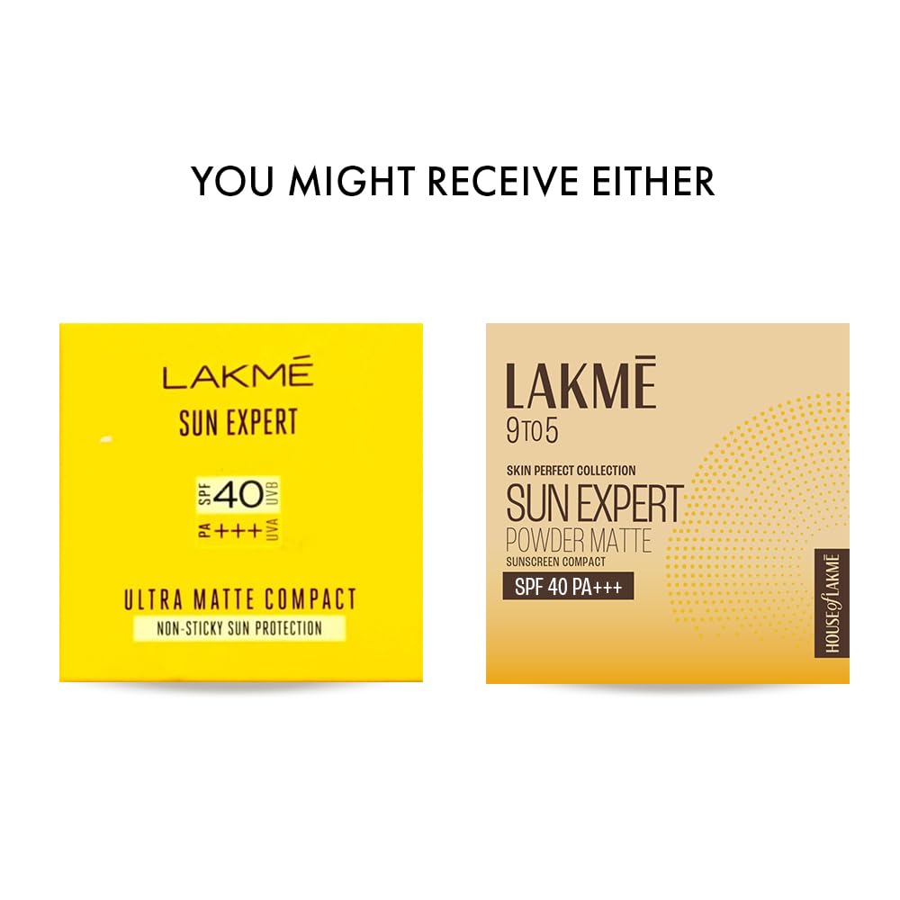 LAKMÉ Lakme Sun Expert Ultra Matte SPF 40 PA+++ Compact, 7g