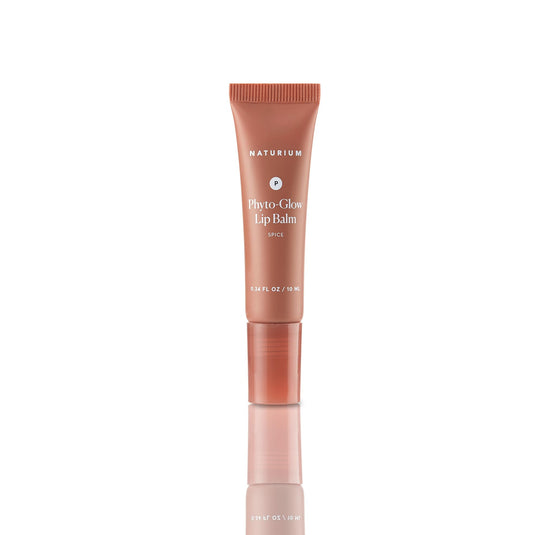 Naturium Phyto-Glow Lip Balm | With Shea Butter & Squalane, Sheer Tinted Colour | 10 ml, Spice