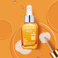 Lakme 9to5 Vitamin C+ Face Serum, For Nourished & Bright Skin with Antioxidant Rich Vitamin C & Kakadu Plum Extract, Non Greasy, 30 ml, LFWY100