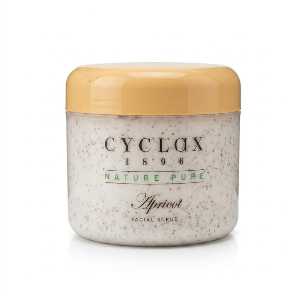 Cyclax Nature Pure Facial Scrub Apricot for Face & Body Exfoliation, Refreshes & Removes Dull Surface Skin Cells 300ml