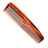 KENT Kent The Handmade Comb - 130 mm Fine and Coarse Toothed Pocket Comb Sawcut R7T by Kent [Beauty]