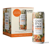 Grass & Co. Grass & Co | POWER Shiitake Mushroom | Enhances Energy Levels & Well-being | Shiitake Extract, Holy Basil, Iron, Vitamins B9 & B12 (12 x 250ml, POWER)