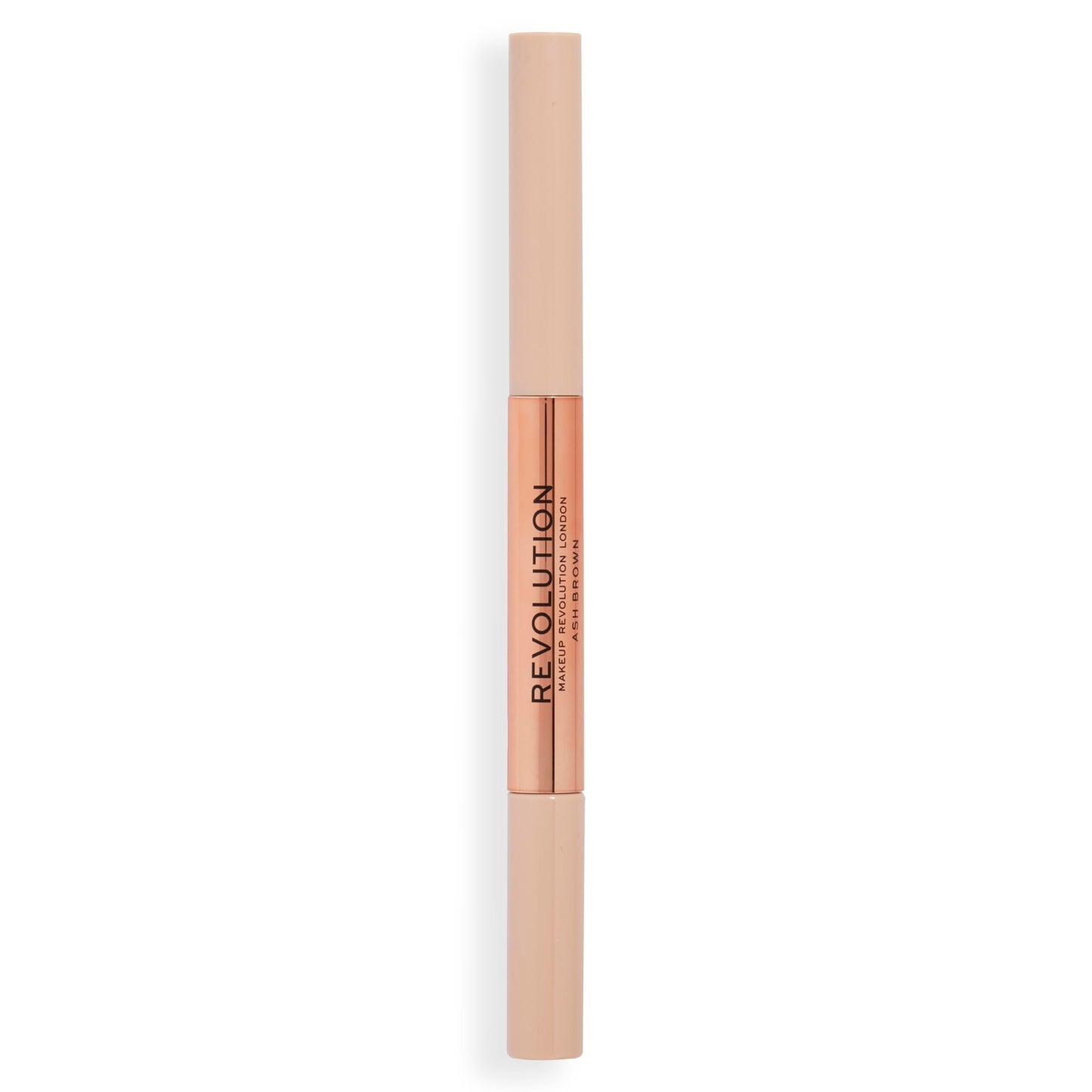 Makeup Revolution, Fluffy Brow Filter Duo, Brow Pencil & Eyebrow Gel, Available in 5 Shades, Ash Brown, 1pc