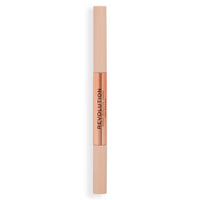 Makeup Revolution, Fluffy Brow Filter Duo, Brow Pencil & Eyebrow Gel, Available in 5 Shades, Ash Brown, 1pc