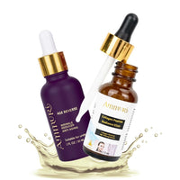 Ammuri Advanced Anti-Ageing & Collagen Peptide Serum Duo | Hydrating & Radiance Boosting Skincare Set | Reduces Fine Lines, Wrinkles & Dark Spots | Vegan, Lightweight & Fast-Absorbing | Made in the UK