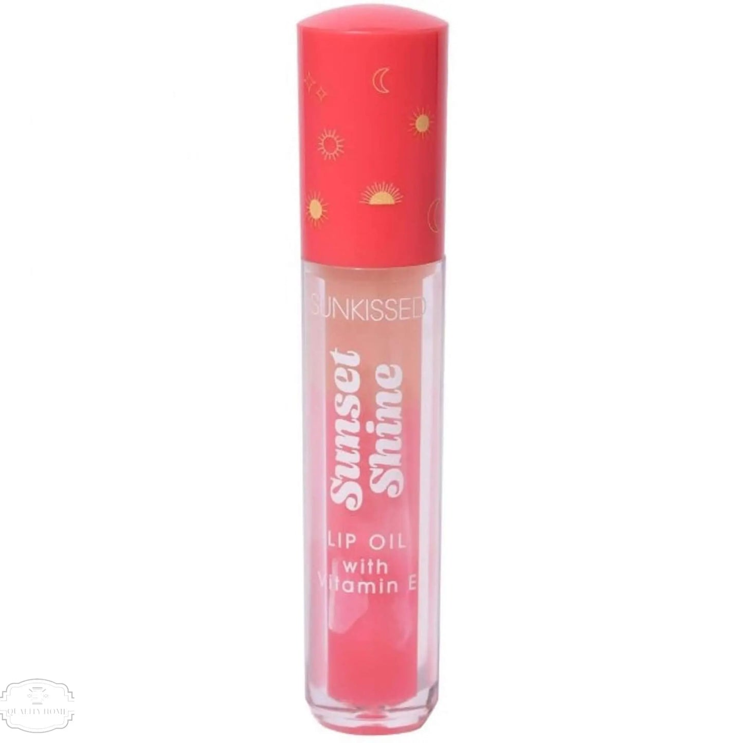Sunkissed Sunset Shine Lip Oil, Vitamin E Enriched Hydrating Lip Balm with Subtle Color, Tropical Paradise Inspired Flavor