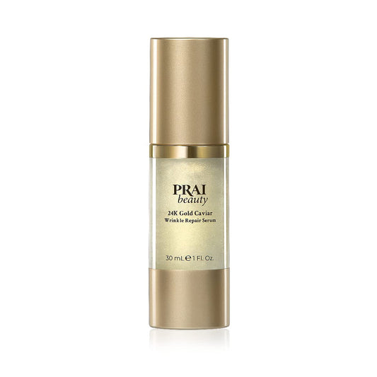 24K Gold by Prai Wrinkle Repair Day Serum 30ml, Deep Hydrating Express Facelift Serum for Smooth Younger Looking Skin