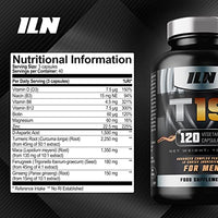 Iron Labs Nutrition T19 for Men Aged 40+ - with D-Aspartic Acid, Fenugreek and Maca - Natural Vitamin Booster for Men - Nutrient Booster (120 Vegetarian Capsules)