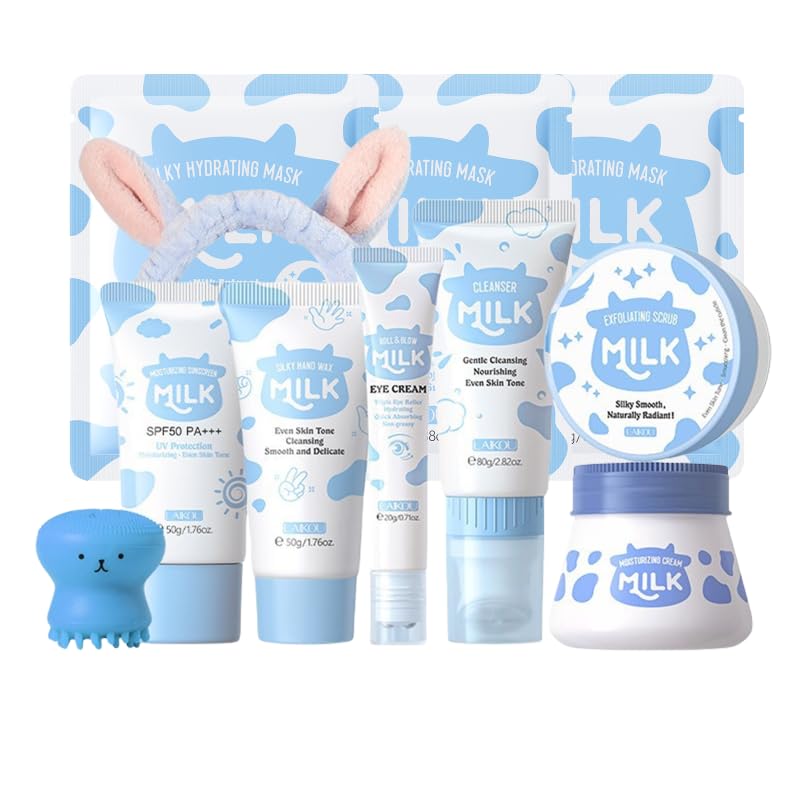 INSKIN Milk Skin Care Sets&Kits,Milk Skincare Set, Beauty Gift Sets for Teenage Girls,Skincare Set