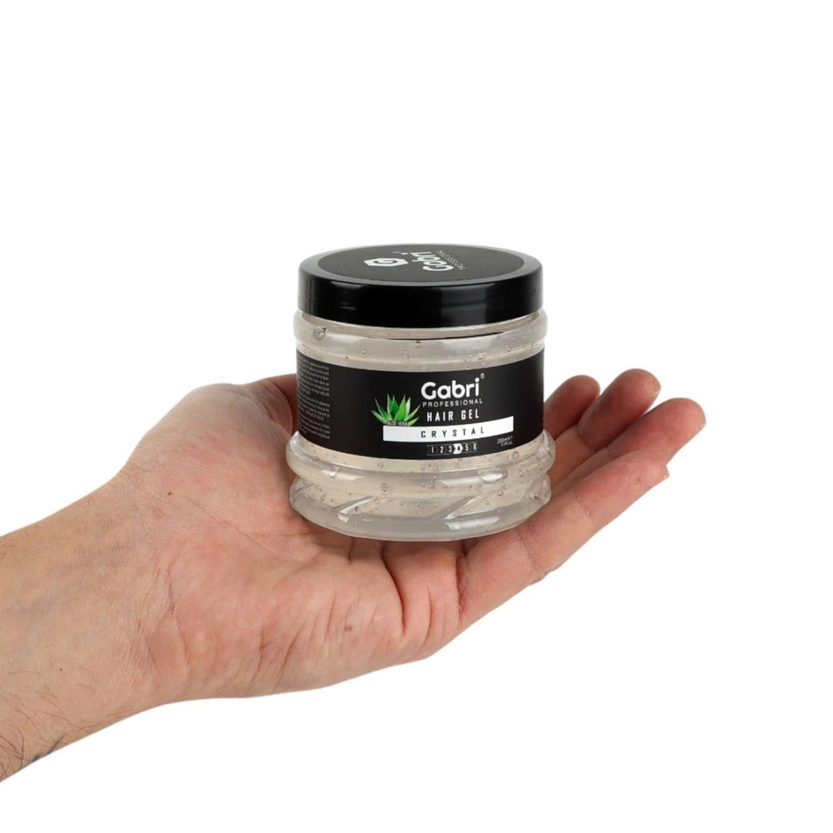 G Gabri Gabri Professional Hair Gel Series 250 ml - Strong Hold Hair Styling Gels - High Gloss, Anti-Frizz Effect, Edge Control - For All Hair Types (250 g (1 Pack), Crystal)