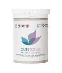Cutetonic® Ultra Fine Vitamin C 500mg 60 Capsules (L-Ascorbic Acid) – Suitable for Vegetarians & Vegans