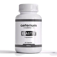 aeternum Marine Elastin 500mg 60 Capsules – Pure Anti-Aging Skin Firming & Collagen Support, Third-Party Tested