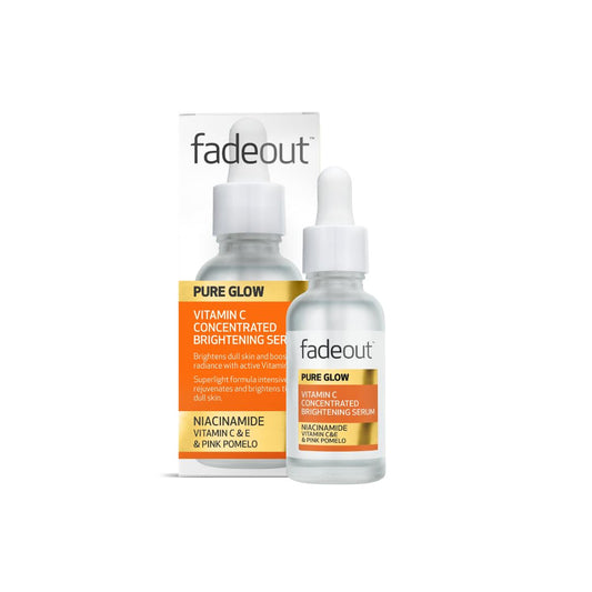 Fade Out Pure Glow Concentrated Brightening Serum - Vitamin C & Niacinamide for Radiant, Hydrated Skin - 30ml