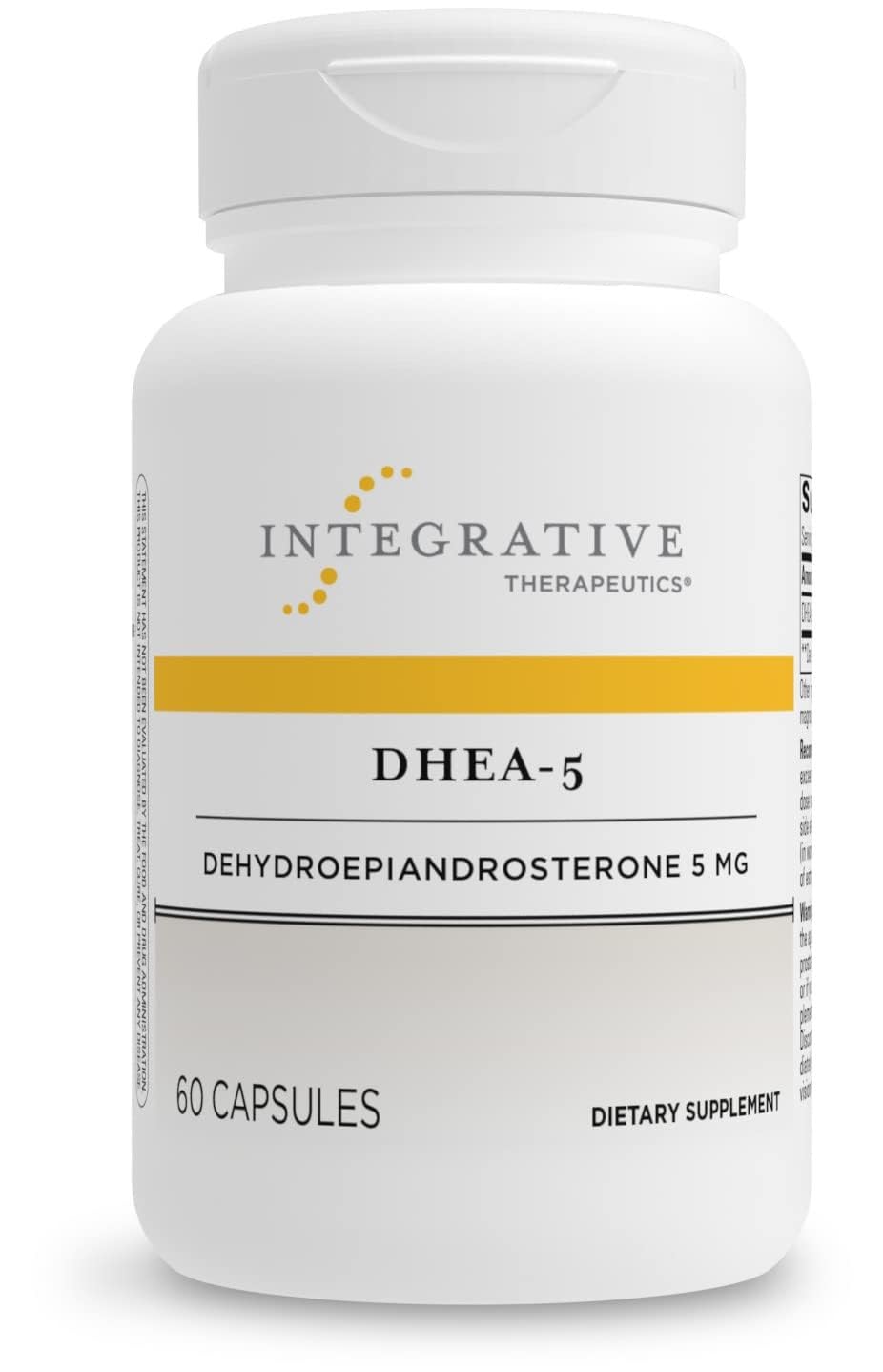 Integrative Therapeutics DHEA-5 - for Women and Men - Gluten Free - Dairy Free - Vegan - 60 Capsules