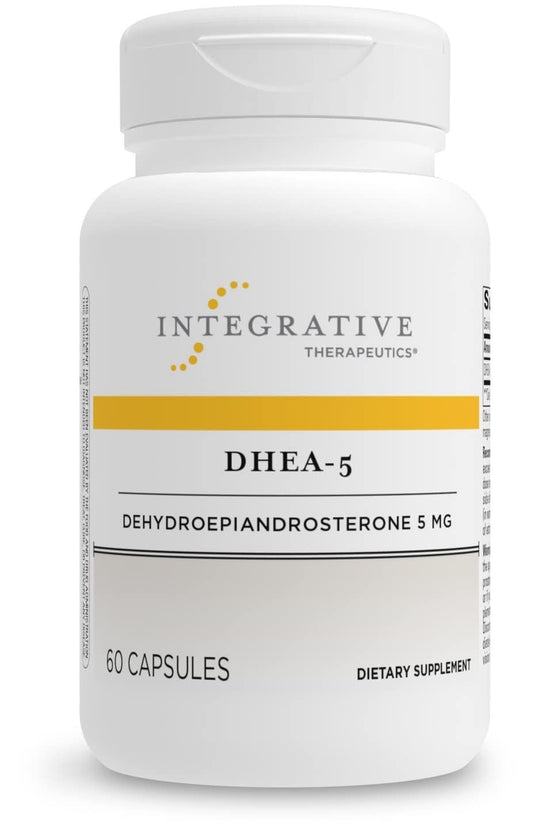 Integrative Therapeutics DHEA-5 - for Women and Men - Gluten Free - Dairy Free - Vegan - 60 Capsules