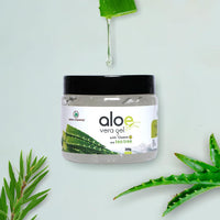 KORUS ESSENTIAL Pure Aloe Vera Gel With Vitamin E and Tea Tree | For Skin and Hair - 200g Pack