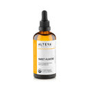 Alteya Organics Alteya Organic Sweet Almond Oil 100ml - 100% USDA Certified Organic Pure Natural Cold Pressed Sweet Almond Carrier Oil - Premium Therapeutic Grade Skin Treatment