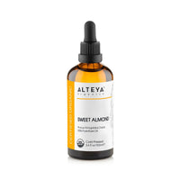 Alteya Organics Alteya Organic Sweet Almond Oil 100ml - 100% USDA Certified Organic Pure Natural Cold Pressed Sweet Almond Carrier Oil - Premium Therapeutic Grade Skin Treatment