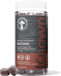 Known Tasty Maitake Gummies - 1000mg Maitake Mushroom with Vitamin D3 - Immune Support - Natural Elderberry Flavour - 60 Vegan Gummies, 1 Month Supply