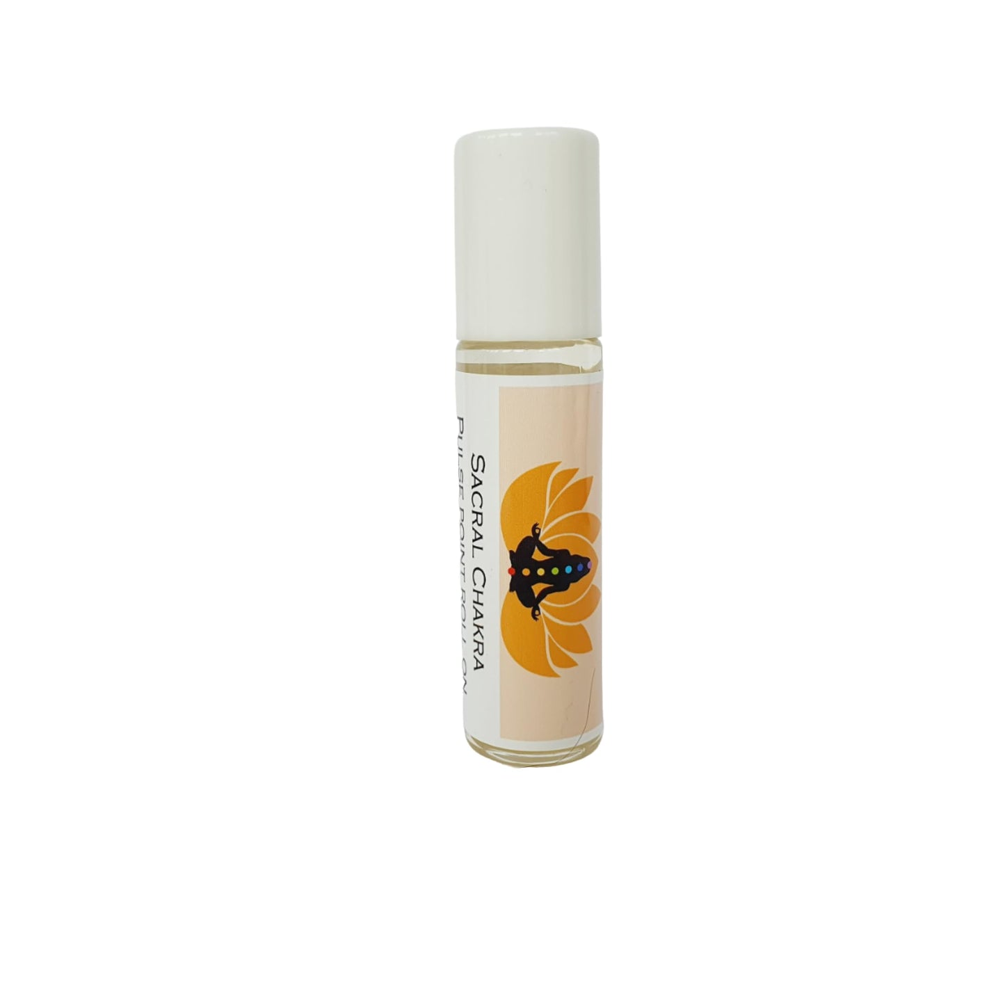 Simply Essential Sacral Chakra Pulse Point Roller Ball Oil with Lavender, Geranium, Clary Sage and Ylang Ylang 10ml Roll on Blend
