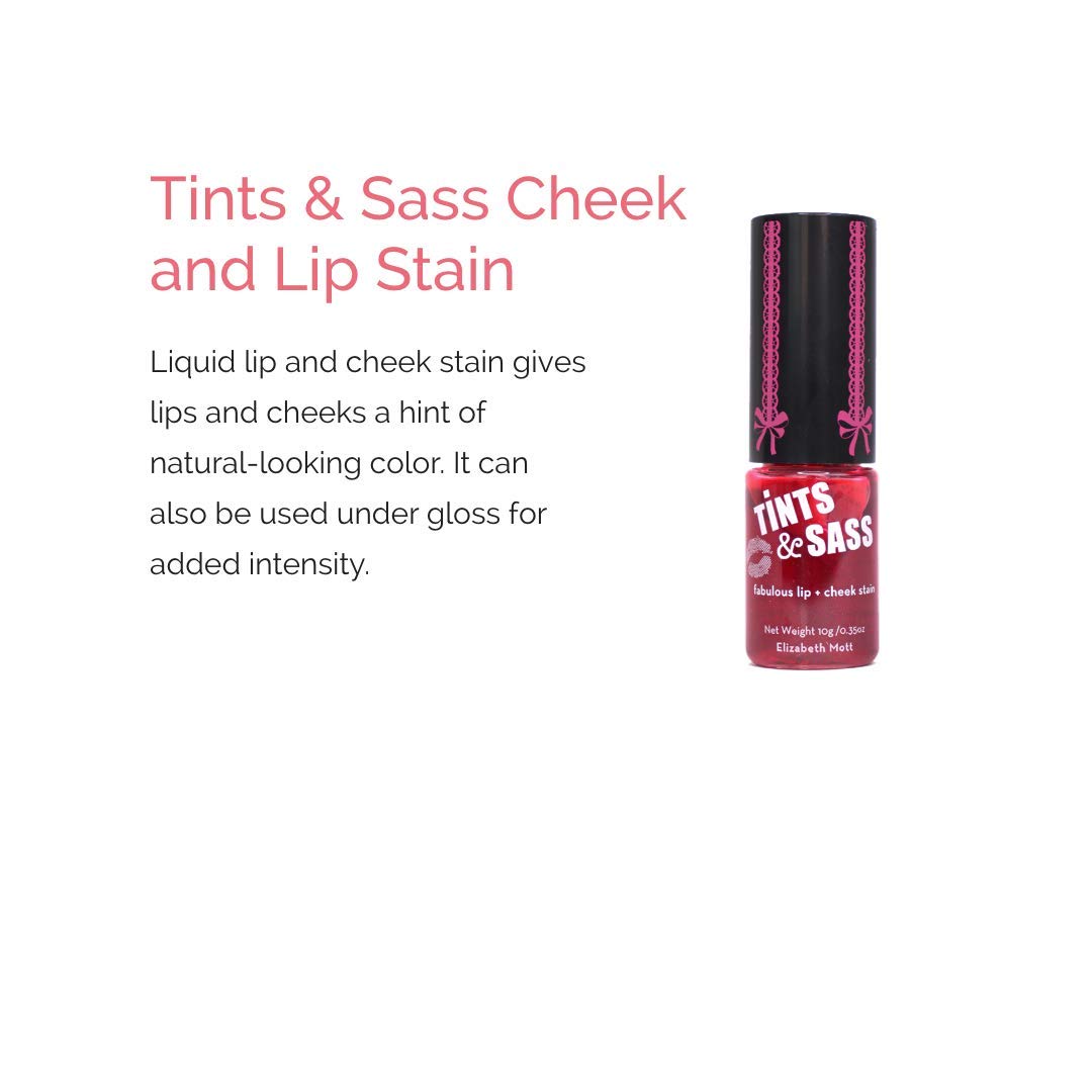 Elizabeth Mott Tints - Glowy, Long-Lasting Cheek & Lip Stains - Cruelty Free, Non-Drying Korean Lip & Cheek Stain for All Skin Types (10 g / 0.35 oz)