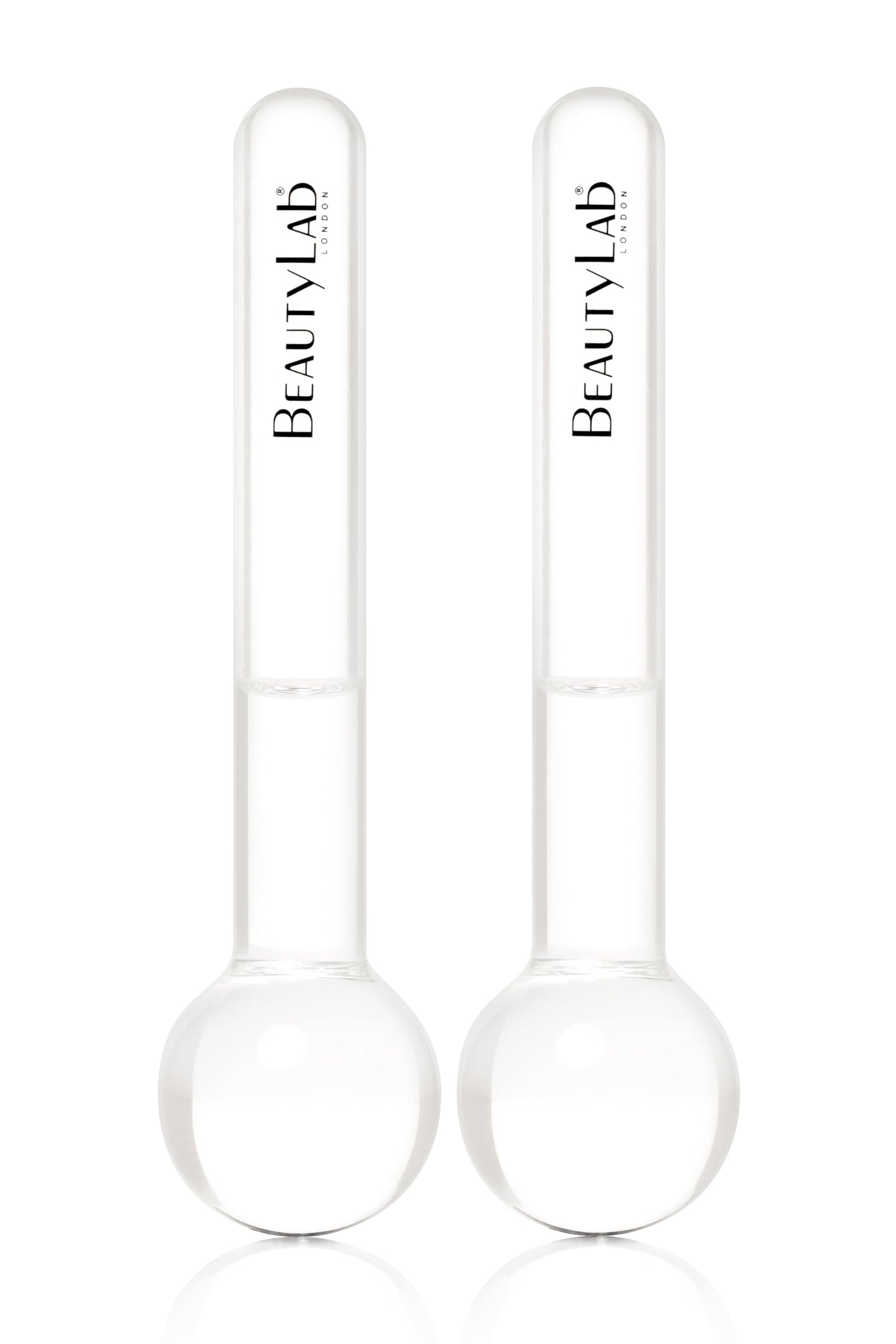 BEAUTYLAB BeautyLab Facial Ice Globe Duo | Cryotherapy Tool for Cooling Face Massage, Puffiness & Dark Circles – Skin Tightening, Lifting and Firming Ice Globes for Face, Eyes & Skin