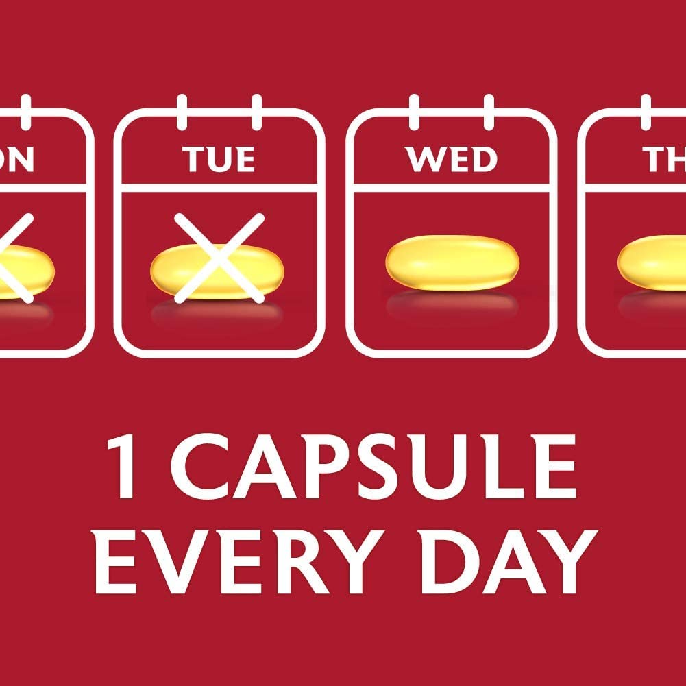 Seven Seas Cod Liver Oil Tablets, Maximum Strength, 885 mg Cod Liver Oil & Fish Oil, 308 mg Omega-3, 60 Capsules With Vitamin D, EPA & DHA