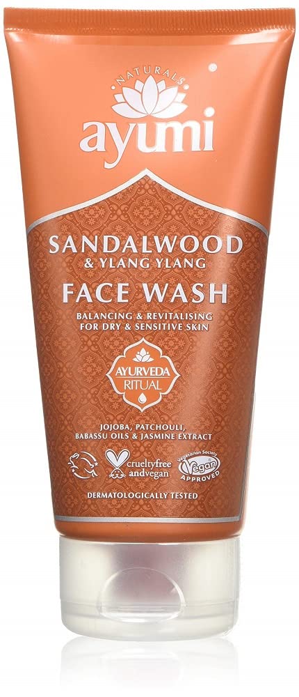 Ayumi Sandalwood & Ylang Ylang Face Wash, Thoroughly Cleanses the Skin Without Stripping Out Precious Oils, With Jasmine & Soothing Lavender For Soft Skin - 1 x 150ml
