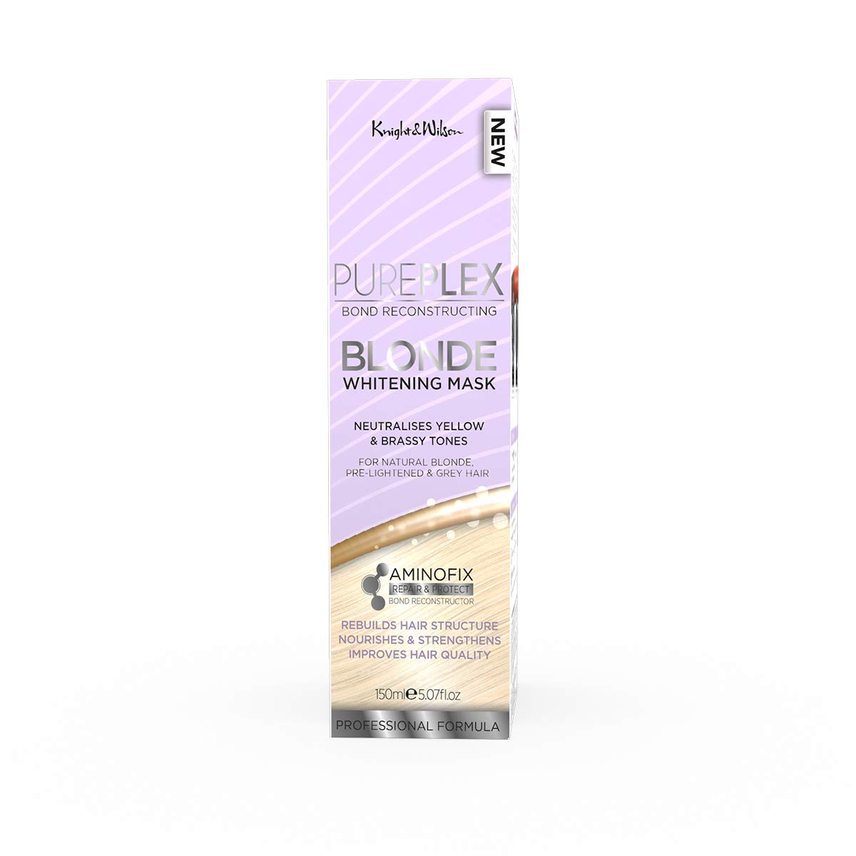 Knight & Wilson PurePlex Whitening Mask – Professional Toning Formula Nourishes & Rebuilds – With Aminofix to Protect & Restore