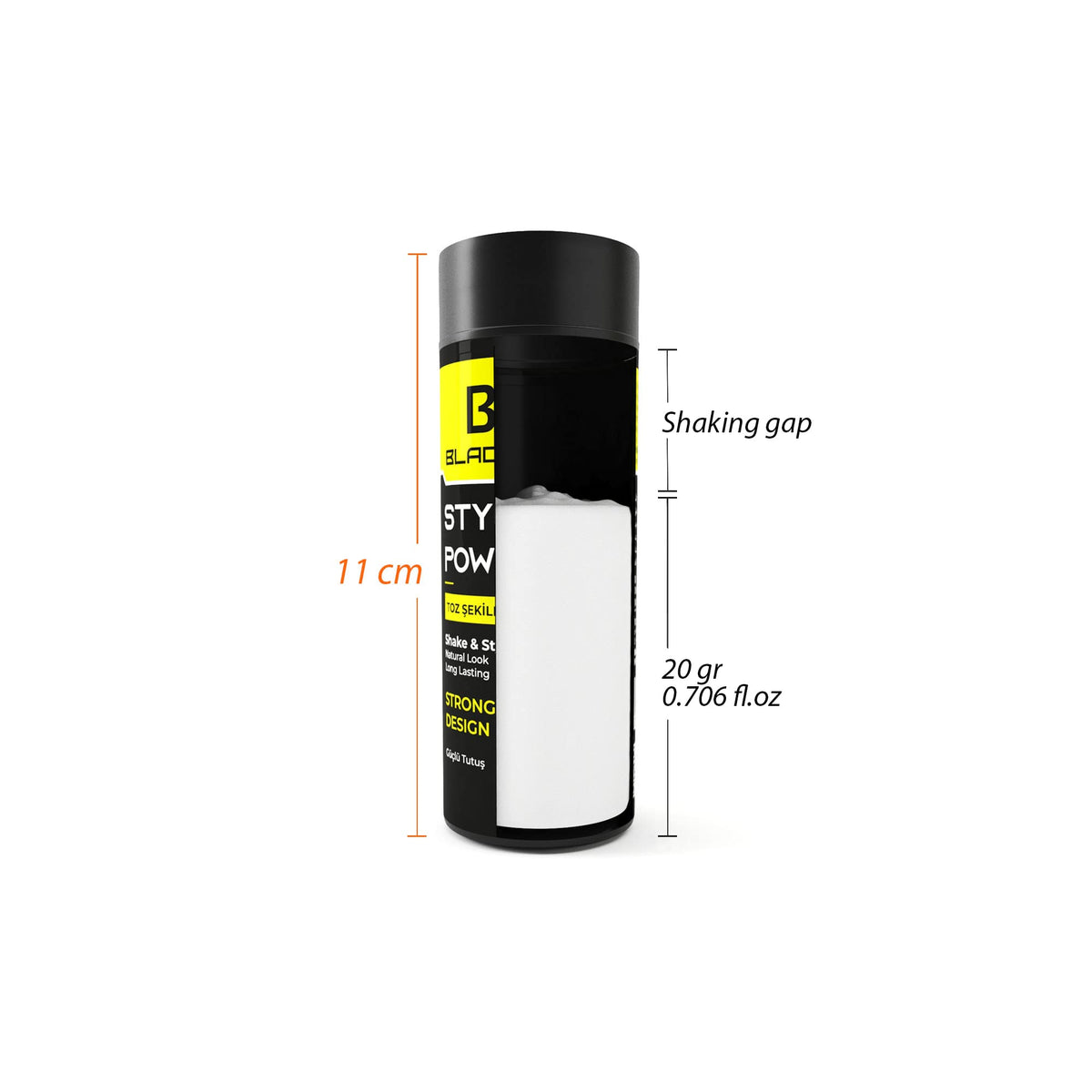 black red® Texturising Hair Styling Powder, 20 gr: Get Invisible Texture and Volume for a Natural, Strong Touch with Our Special Formula for Men and Women
