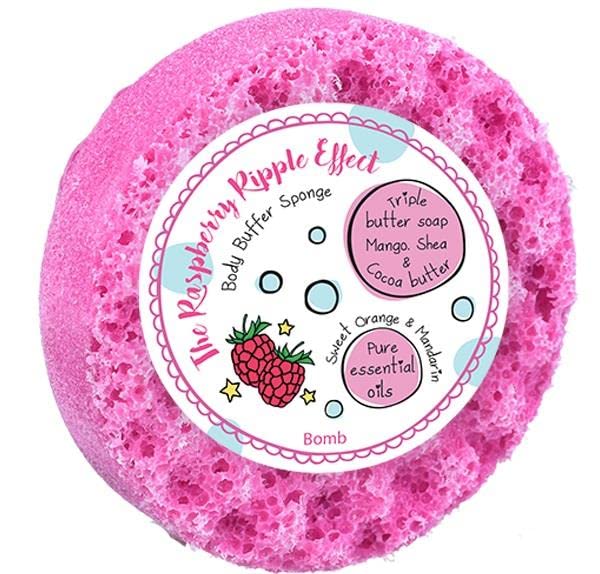 Bomb Cosmetics Pink Raspberry Ripple Body Buffer
