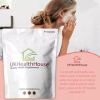 UKHealthHouse Calcium Bentonite Fuller's Earth Natural Detox Healing Clay Fine Powder Pure Full of Natural Minerals (250g)