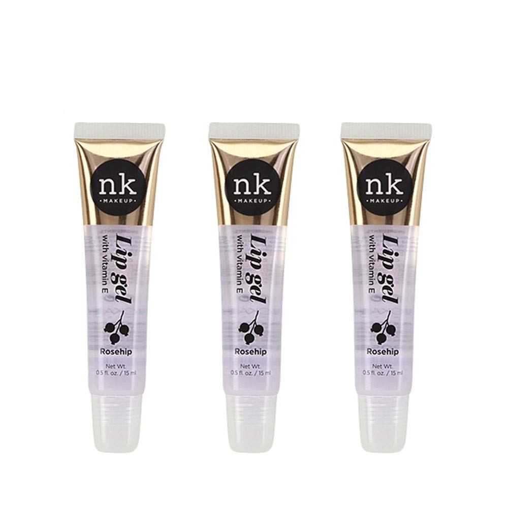 Nicka K 3 PACK!! NICKA K NEW YORK Clear Lip Gel with Vitamin E (Rosehip)