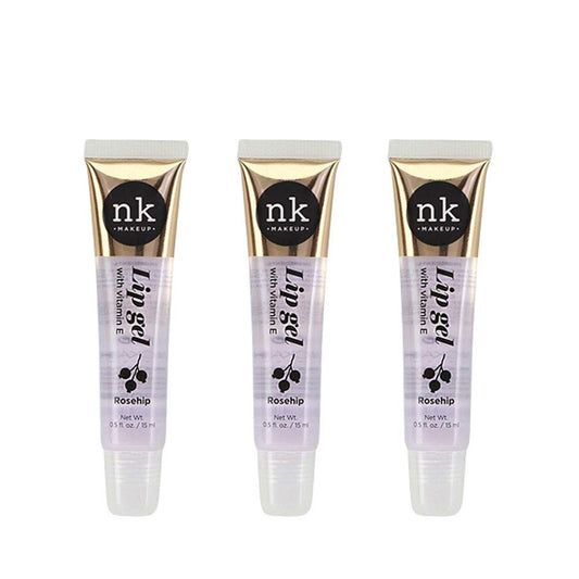 Nicka K 3 PACK!! NICKA K NEW YORK Clear Lip Gel with Vitamin E (Rosehip)