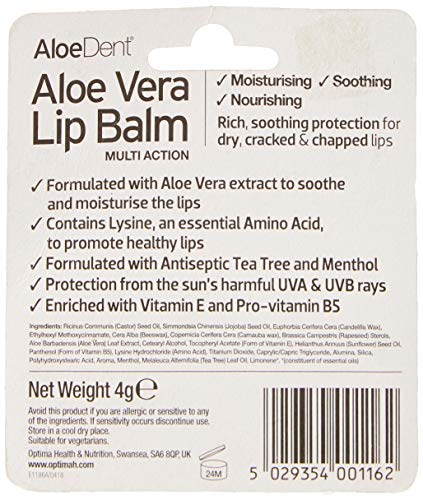 Aloe Dent Aloe Vera Lip Balm 1-Pieces