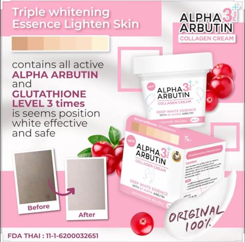 RKS BEAUTY PRODUCTS Thailand Alpha 3 plus Arbutin Collagen Cream 100ml