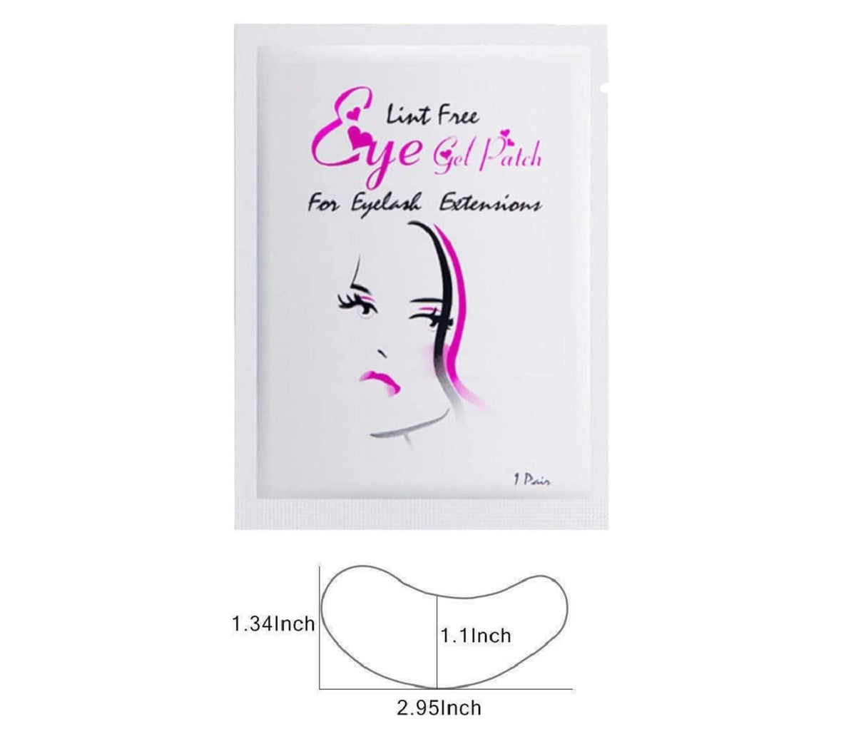 HYX 50 Pairs Under Eye Gel Pads, Lint Free Skin Friendly Under Eye Patches Lash Pads for Eyelash Extension Treatment