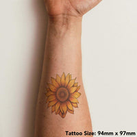 Azeeda 'sunflower' Temporary Tattoo - Water Resistant, Skin-Safe, Non-Toxic Transfer (TO00061507)