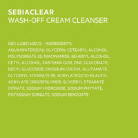 SVR SEBIACLEAR Soothing Face Wash-Off Cream Cleanser for Oily, Acne-Prone Skin Sensitized by Drying Acne Treatments, 200ml