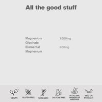 dr vegan Daily Magnesium Glycinate 1500mg | Provides 300mg Pure Elemental Magnesium