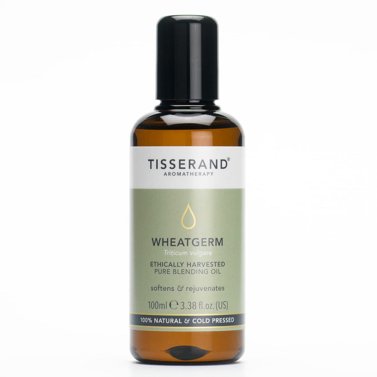 Tisserand - Wheatgerm Carrier Oil - Ethically Harvested Pure Blending Oil - for Aromatherapy and Body Massage - 100 ml