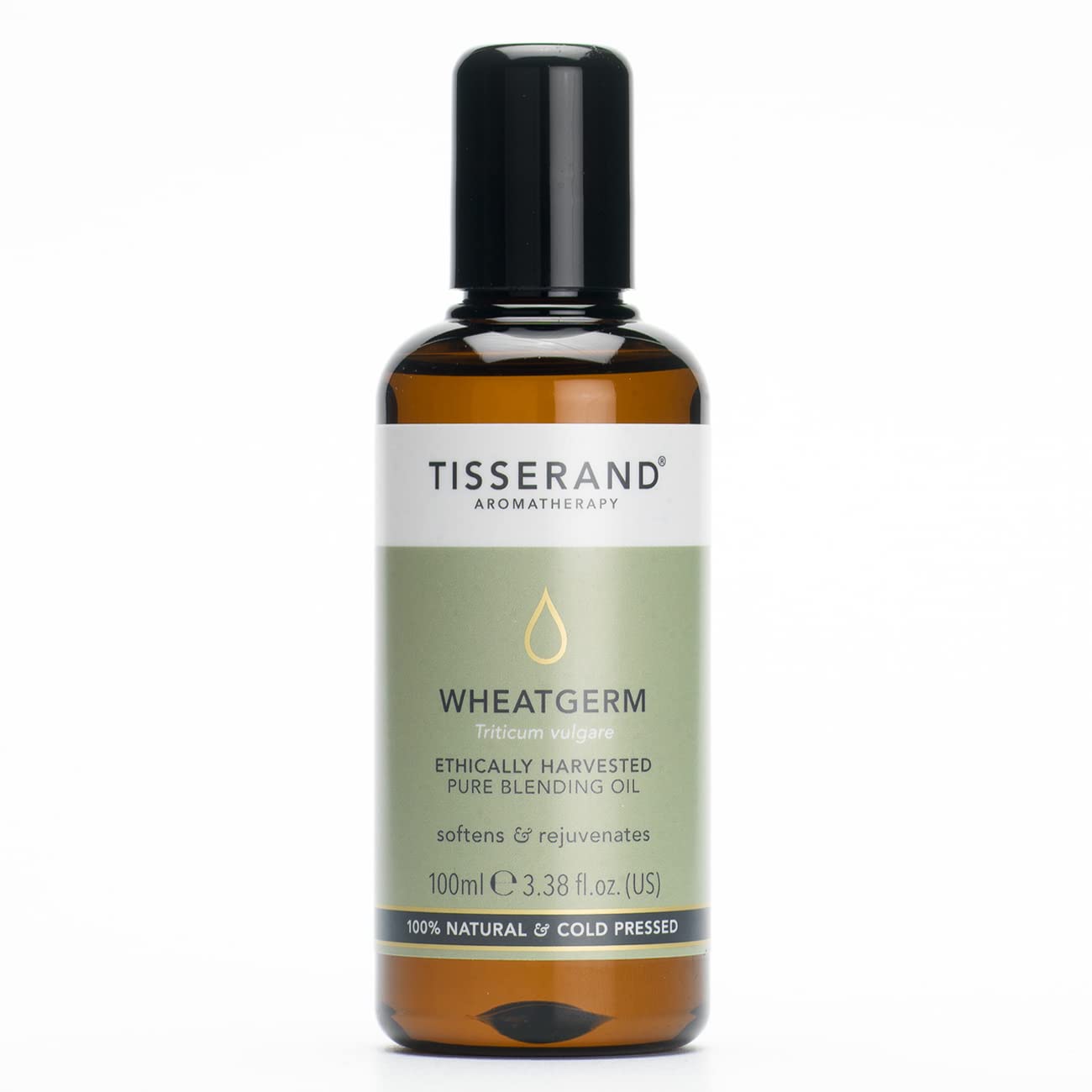 Tisserand - Wheatgerm Carrier Oil - Ethically Harvested Pure Blending Oil - for Aromatherapy and Body Massage - 100 ml