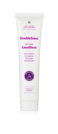 Doublebase Dry Skin Emollient. Clinically Proven Moisturiser for Eczema, Psoriasis and Dermatitis Treatment. Body Cream for Dry Skin Relief, 100g Tube