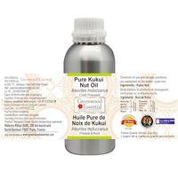 Greenwood Essential Pure Kukui Nut Oil (Aleurites moluccanus) Cold Pressed 300ml (10 oz)