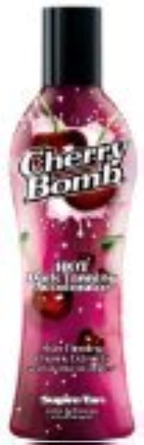 Supre Tan Cherry Bomb Hot Dark Tanning Maximiser with Skin Firming Cherry Extracts 235ml