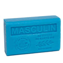 LA MAISON DU SAVON Maison du Savon de Marseille - French Soap made with Organic Shea Butter - Moisturising for Soft Skin - Masculine Fragrance - 125 Gram Bar