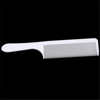 Jowxsx Fine Tooth Flat Top Clipper Comb For Blends, Fades, Flat Tops And Many Barbering Tool whote