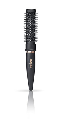 BaByliss Mini Thermal Round Hair Brush, Round Brush for Blow Drying, Black